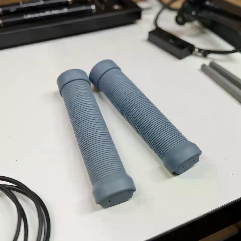 1Pair TPR Rubber Ergonomic Comfortable Mountain Bike Handlebar Grips Anti-Skid Shock-Absorbing Bicycle Handlebar Cover