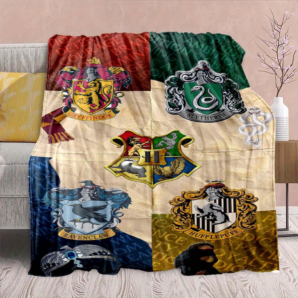 Harry Potter Magic Owl Flannel Blanket - Soft Warm Perfect for Sofa, Bedding Camping Travel Office Home Decor -QJY