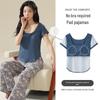 Women's Summer Modal Short Sleeve & Long Pants Fashionable Homewear Set