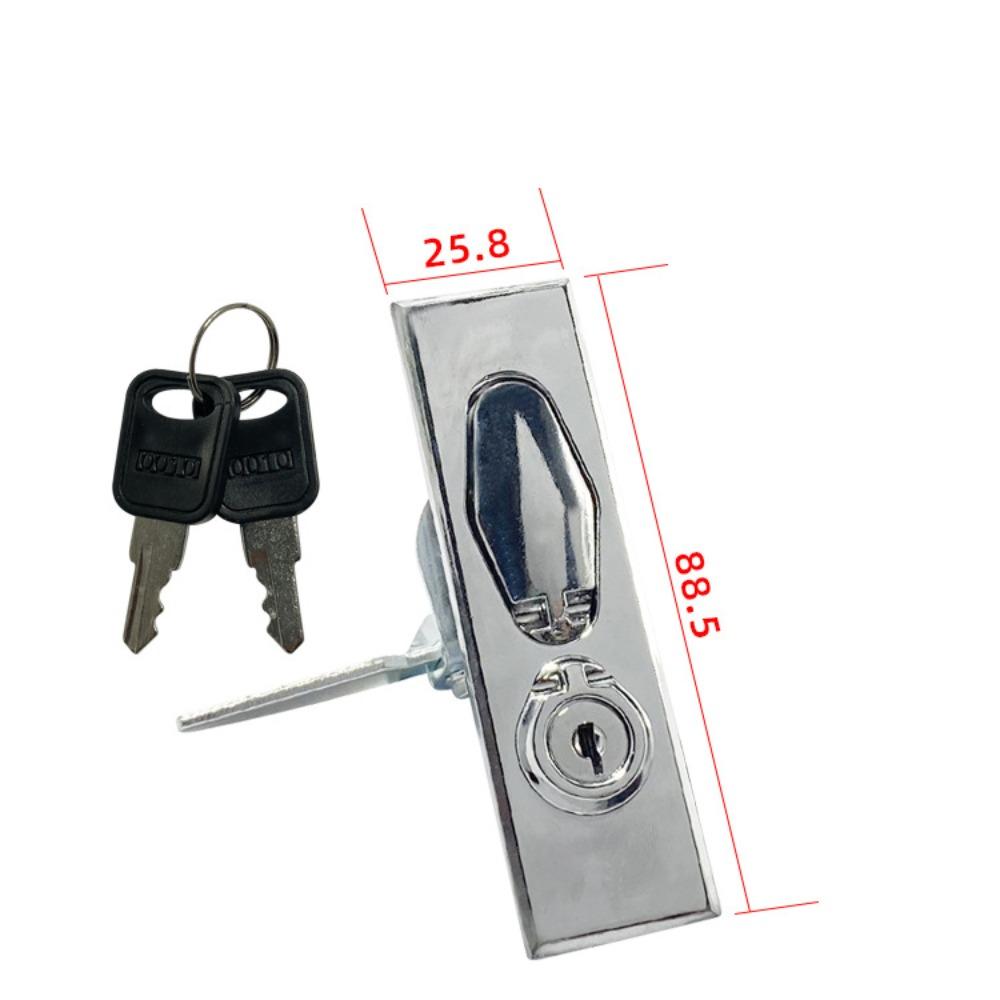 Brushed Flat Lock with Key Distribution Cabinet Door Lock Metering Lock  Distribution Box
