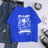 New Men Women Cartoon T-Shirts Harajuku Kawaii Cat Printed Short Sleeve Tees Couple Streetwear Clothes Y2K Tops Graphic T Shirts