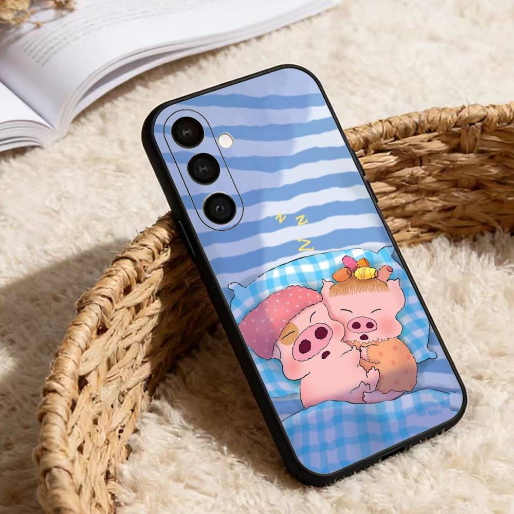 Cartoon Pig Mcdull Phone Case For Samsung Galaxy A91,80,73,72 ,71,53,52,32 ,31,22,21s,20,Soft Black Case