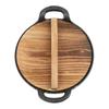 Cast Iron Wok Flat Bottom Frying Pan Non-stick Pot Easy Maintenance