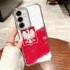 Poland Flag White Red Plating Phone Case For Samsung A17 A07 A37 A57 A16 A56 A15 A55 A14 A54 A13 A53 A26 A36 A25 A35 A24 A34 A23