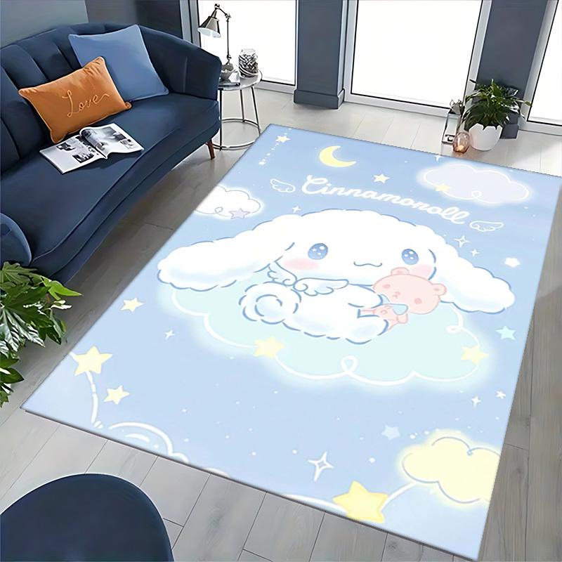 Anime Cinnamonroll Chair Mat - Cute Cartoon Design Office Desk Pad, Non-Slip Rug for Home Decor, Suitable for All Seasons, Perfect Gift for Anime Love
