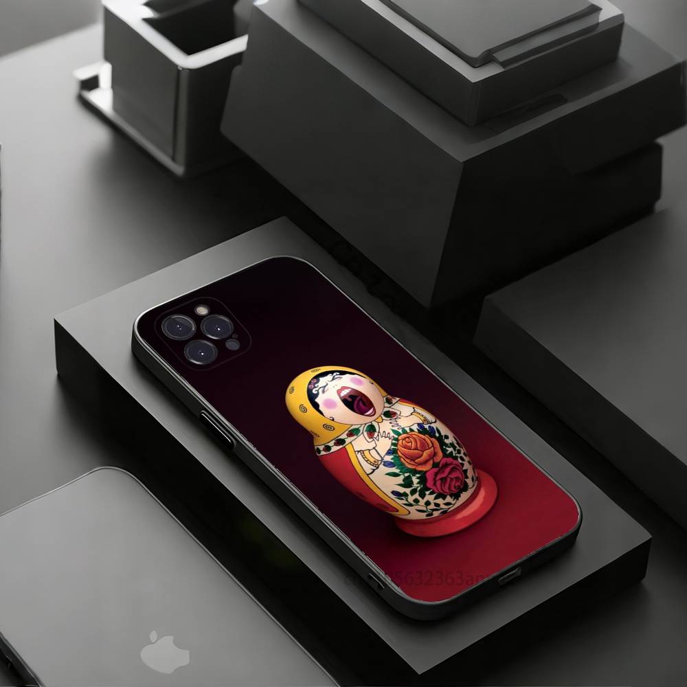 Cute Cool Russian Art Matryoshka Phone Case for iPhone 11Pro 13 12 11 Pro Max 16e 17 Air 16 15 14 Plus 11ProMax