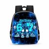 Kids Cartoon Print Backpack Elementary School Children Lightweight Ergonomic Dual-Shoulder Bag With Reflective Safety Stripes