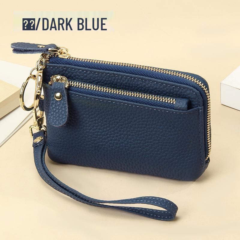 

Женский кошелек из натуральной коровьей кожи: Множество слотов для карт, Брелок, Кошелек для монет