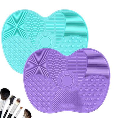 1 Peça Tapete de Limpeza para Pincéis de Maquiagem de Silicone, Almofadas de Limpeza Cosmética, Ferramenta de Lavagem Portátil com Ventosa para Pincéis de Maquiagem Cosméticos