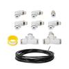 TurbosVehicles Vacuum Fitting Kit TurbosWastegate & Solenoid Push Lock Connector