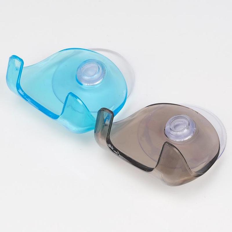 1szt Plastikowy super przyssawka Stojak na żyletki Łazienka Uchwyt na żyletkę Przyssawka Golarka