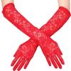 Summer Elegant Women Long Driving Gloves White Black sunscreen Gloves sexy Anti-UV Elasticity Lace Mesh Gloves Arm Warmer