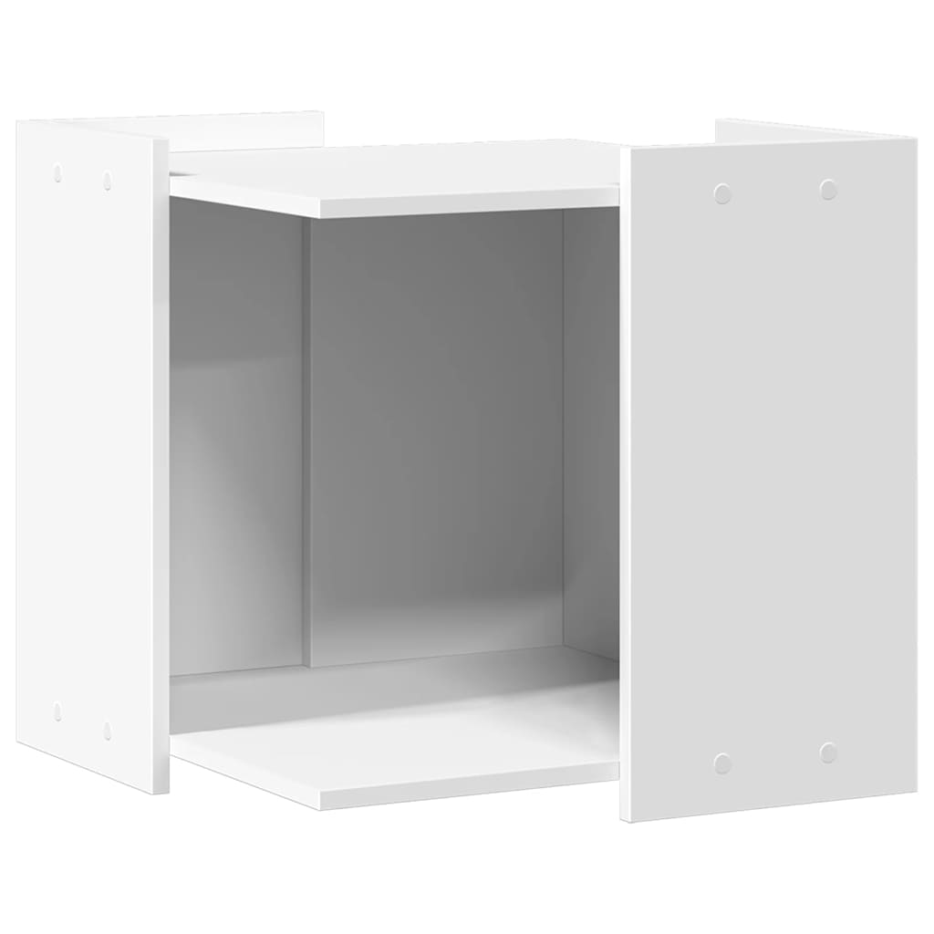 Vidaxl Szafka Na Kuwetę, Biała, 53X53X51 Cm, Materiał Drewnopochodny