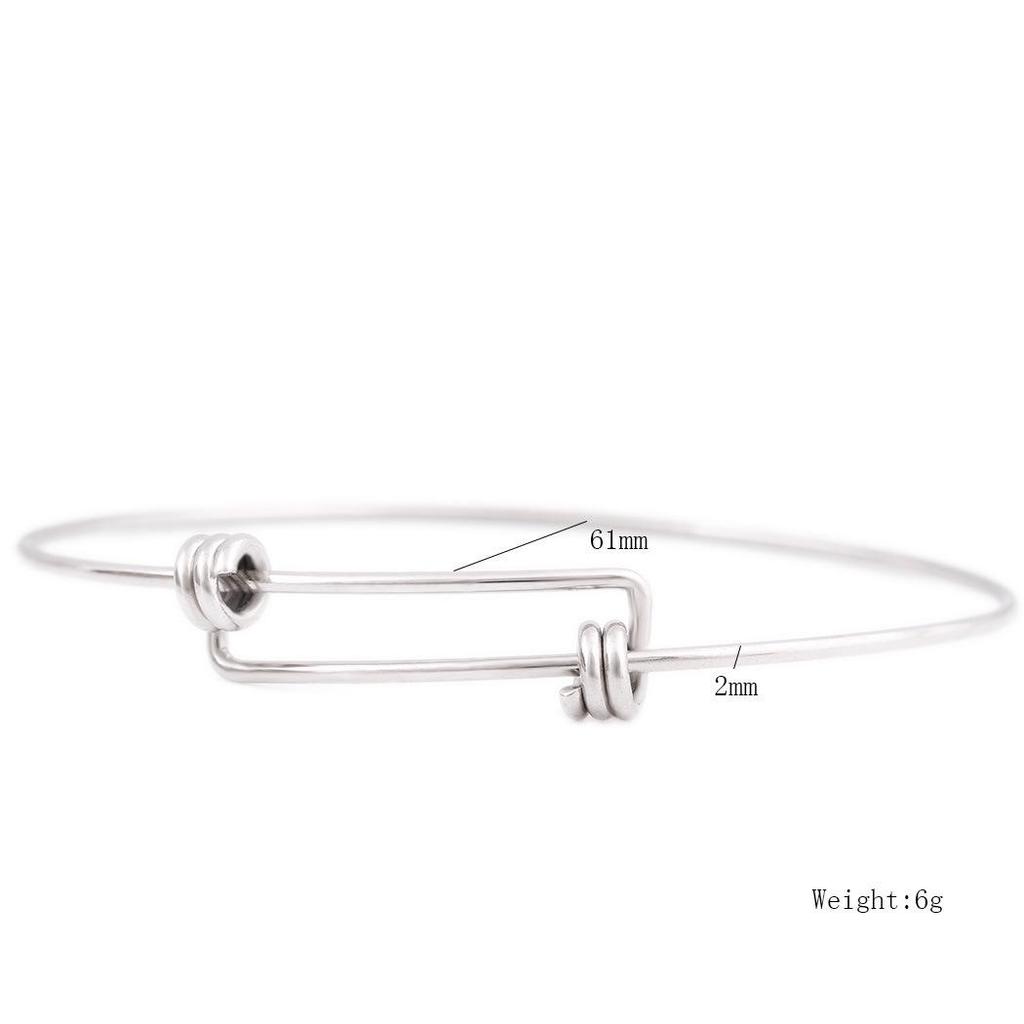 Europäisches & Amerikanisches Einfaches Mode Titanstahl Verstellbares Armband - Drei Farben erhältlich