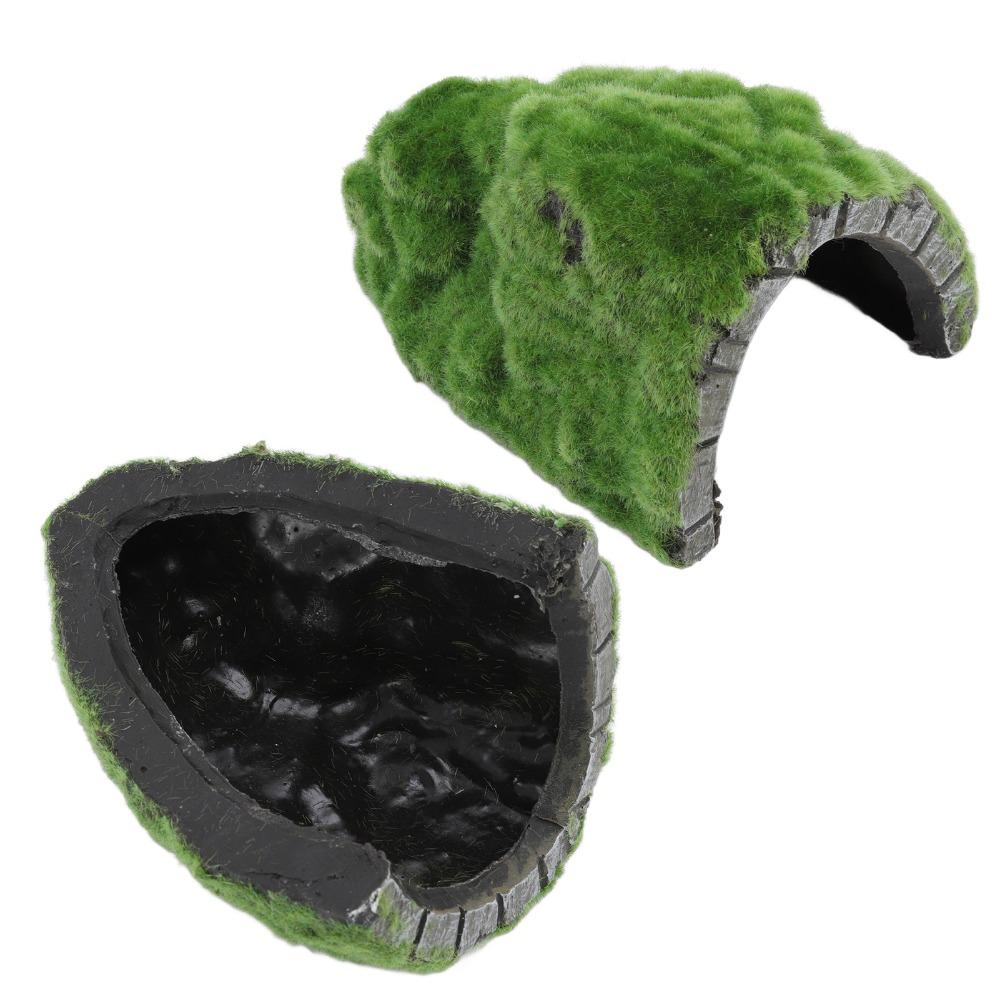 Basking Platform Rock Hideout Cave Resin Tortoise Hideout Rock Reptile Hide Cave Aquarium Use