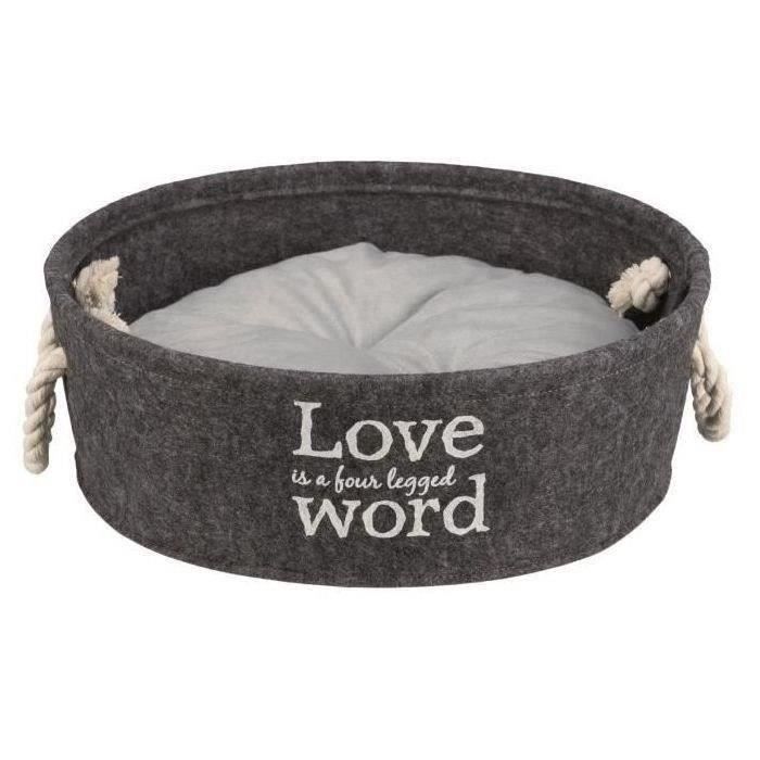 TRIXIE Panier pour chien - Ø37cm - Gris - Pour chien