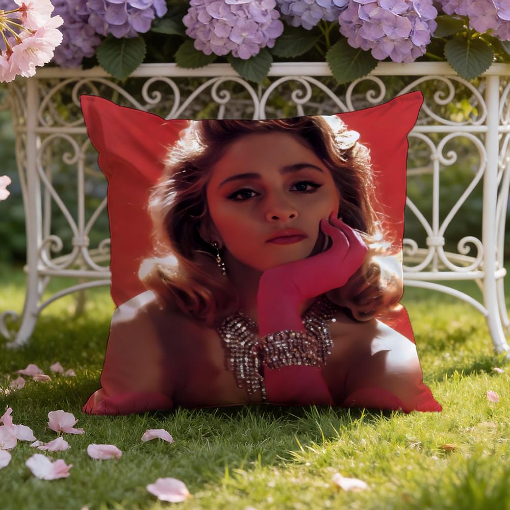 M-Madonna-A Cushion Cover Home & Car Dual-Scene Pillow Cover: Reversible for Premium Comfort