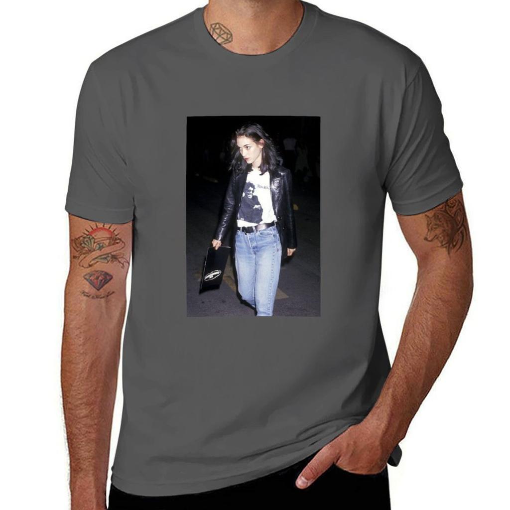 Winona Ryder Tshirt Big Size Loose Fit Tee Shirt