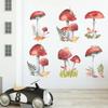 Cartoon Wall Stickers Fairy Forest Mushroom Plant Wall Sticker Decal Kids Room Nursery Art Mural For Home Bedroom Decoration