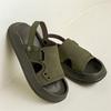 Casual slippers open-toed platform waterproof sandals tide brand summer beach shoes 371232 olive green-J