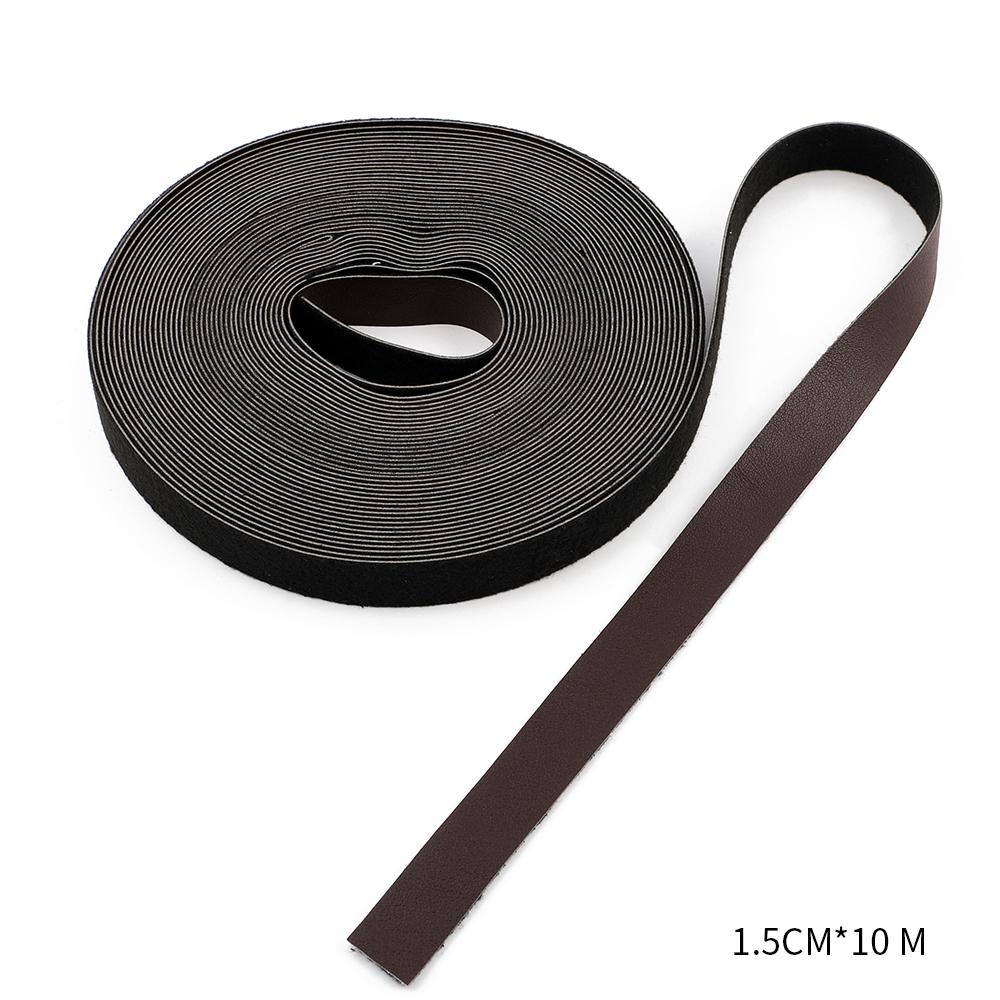 

10Meters 1.5/2cm PU Leather Strap Strips DIY Crafts Accessories Bag Straps Handle Handbag Soft Flat String Rope Jewelry Making