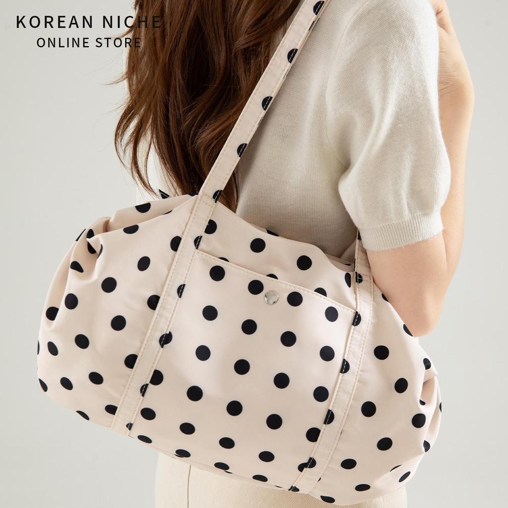 Advanced Wave Sensing Point Design Tote Bag with High Throughput, Versatile for Commuting and Travel, Portable Shoulder Bag
