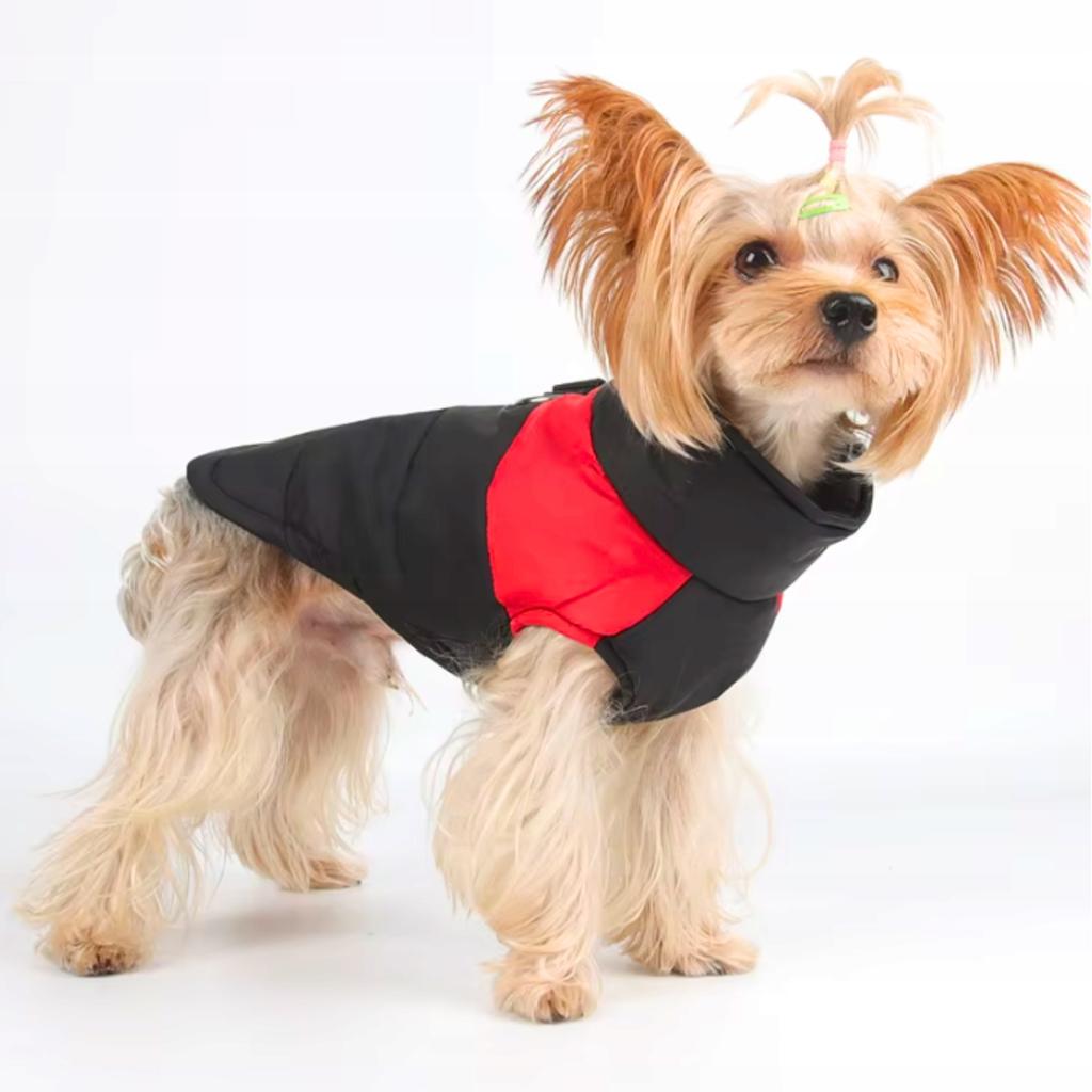 Dog Cat Clothes Vest Jacket Waterproof Zipper Insulated Size M