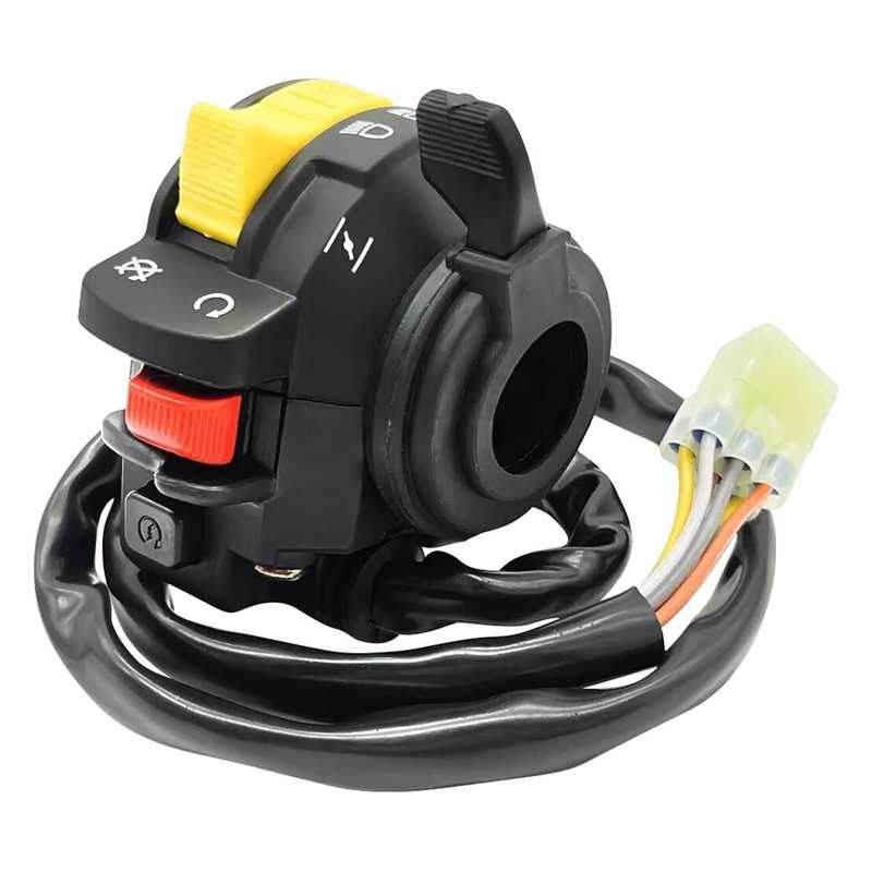 Left Handlebar Headlight Start Stop Switch Assembly 37400-09F02 Fit for Suzuki ATV Ozark 250 LT-F250 2002-2014 37400-27H00