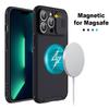 Slide Camera Lens Protection Magnetic Case for iPhone 16 15 14 13 12 11 ProMax Plus for MagSafe Wireless Charger Soft Full Cover