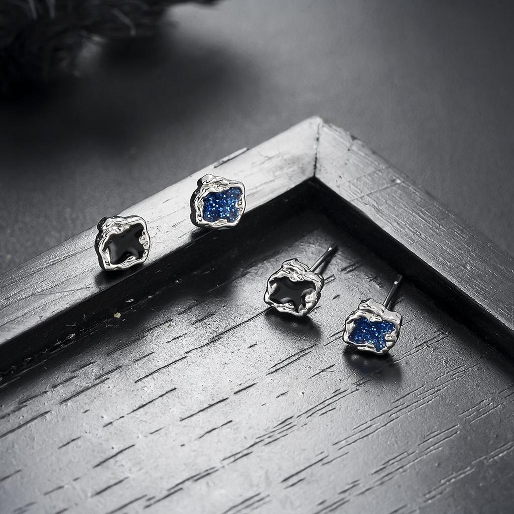 Irregular Oil Drip Earrings: Trendy, High-End, Unique Personality Design, Simple & Versatile Ear Accessories.