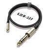 Adaptateur Casque 6.35 vers 3.5 Jack Mâle Stéréo 6.35mm vers Femelle 3.5mm Câble d'Extension Audio pour Ampli Guitare Mixeur Haut-parleur EtcBon produit