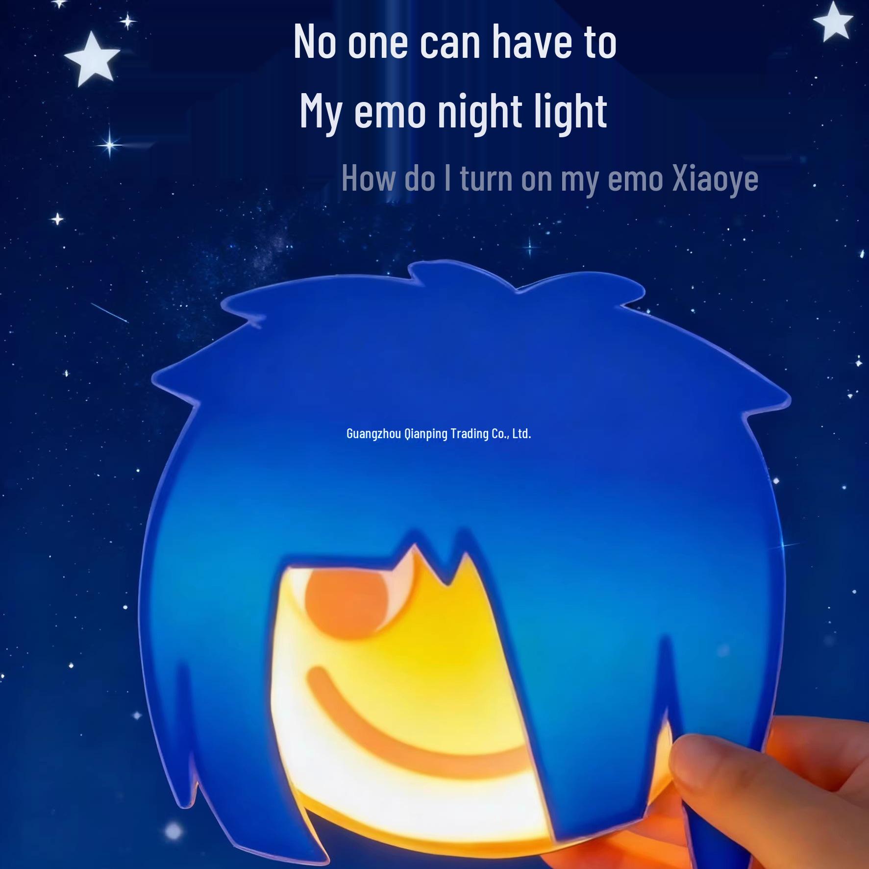 

Creative Emoticon Night Light: Magnetic Charging Wall Light for Kids Sleep Room and Decorative Atmosphere.