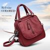 Women's Versatile PU Leather Backpack - Large Capacity Casual Handbag Schoolbag