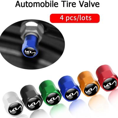 Car Tire Valve Caps Tyre Rim Stem Covers Decorative for New Sportage Ceed Sorento Cerato Optima Picanto Rio Soul K5 Stonic