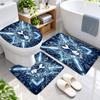 3Pcs Flannel Toilet Mat Set Tottenham Hotspur Bathroom Rug Bath Carpet Non Slip Home Decor