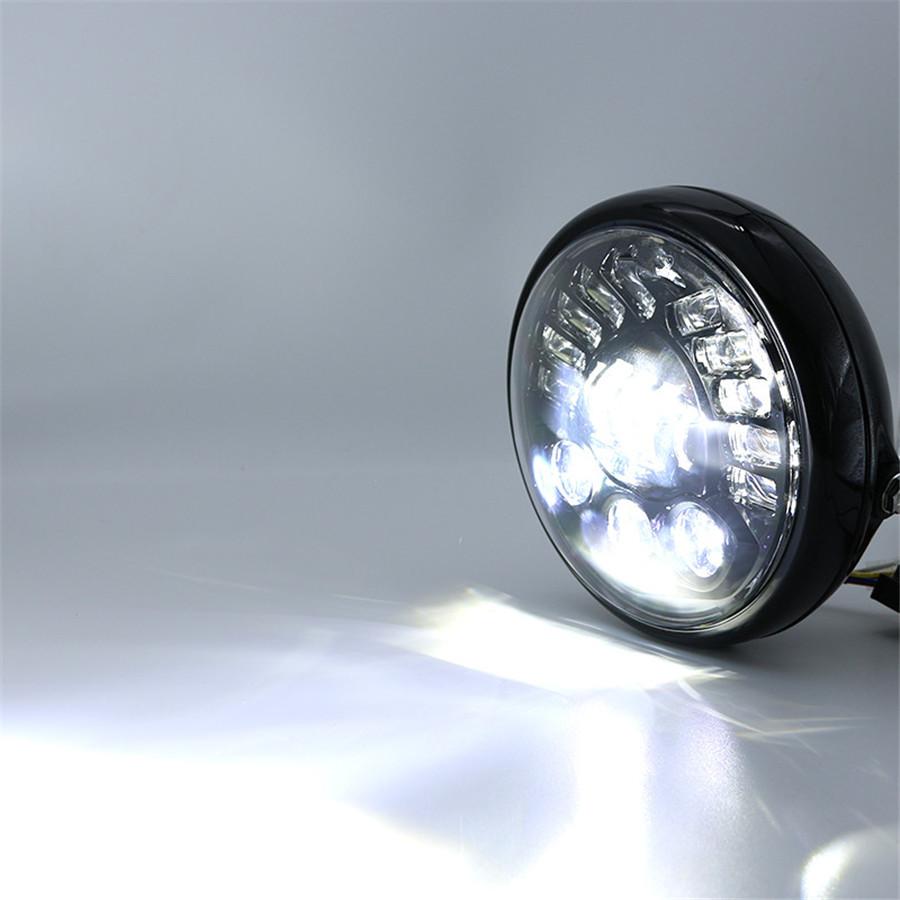 7 Inch Round Led Headlight With Headlight Shell Housing Hi/Lo Beam Projector Motor 7" Round Headlamp