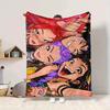 1Pc Colorful Friendship Celebration Flannel Blanket, Soft And Comfortable, Casual Warm, Camping Travel, Christmas, Halloween Xmas Gift S1645