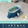 Blue No-Installation Inflatable-Free Family Swimming Pool for Outdoor Home Use - Ready for Immediate Use