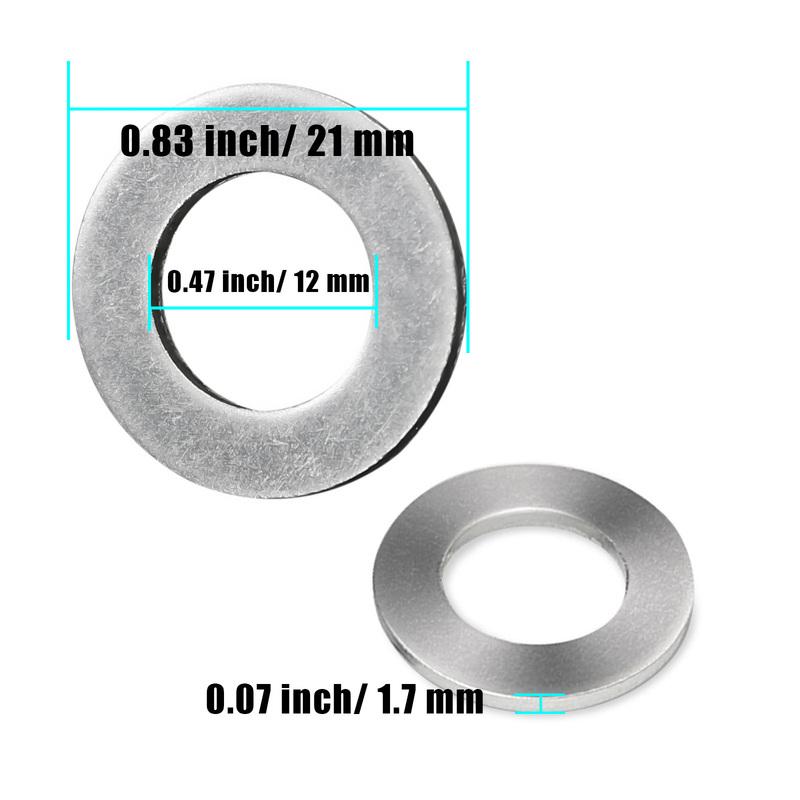 10/20/50/100PCS 90430-12031 Aluminum Oil Drain Plug Gaskets Crush Washer Seals For Toyota Camry Corolla For Lexus For Scion