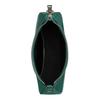 Coach Teri 25 Logo Zip Closure Calfskin Crossbody Shoulder Bag Medium Women's Emerald