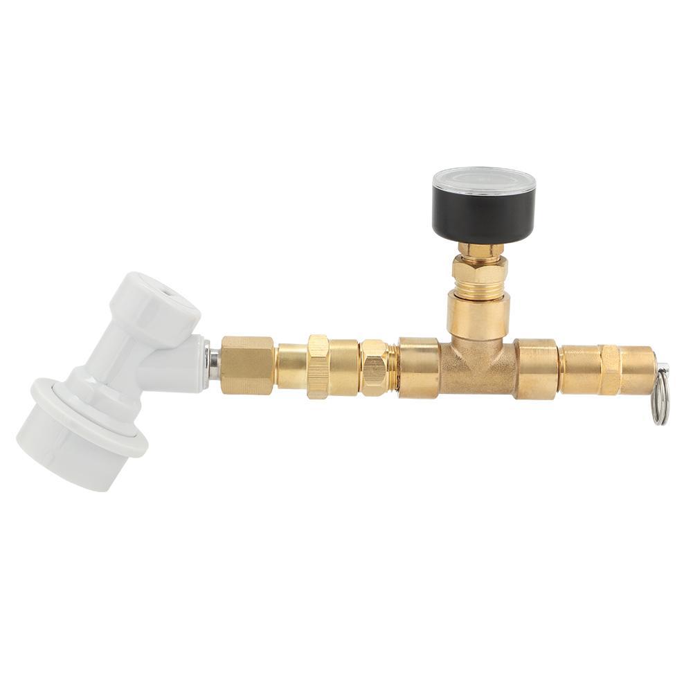 Pressure Regulator Gauge Valve with Connector Assembly Brewing Equipment Accessories0-30PSI with