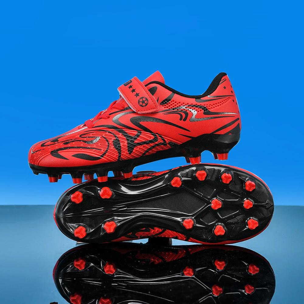 New Kids Soccer Shoes Original Football Shoes Boy Girl Indoor Professional Football Field Boots Society Cleats Non Slip Athletic Shoes