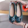 New casual flat-soled soft leather single shoes women's soft-soled non-slip comfortable leather shoes women's shoes driving dancing shoes mother shoes