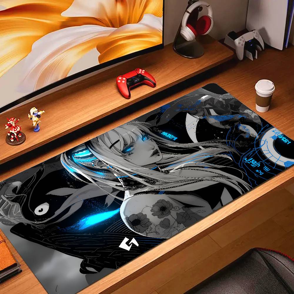 Anime Mask Girl Mouse Pad YUki Aim Gaming Speed Mouse Mat Game Premium Mousepad Gamer E-Sports Desk Mat Computer Keyboard Mats2
