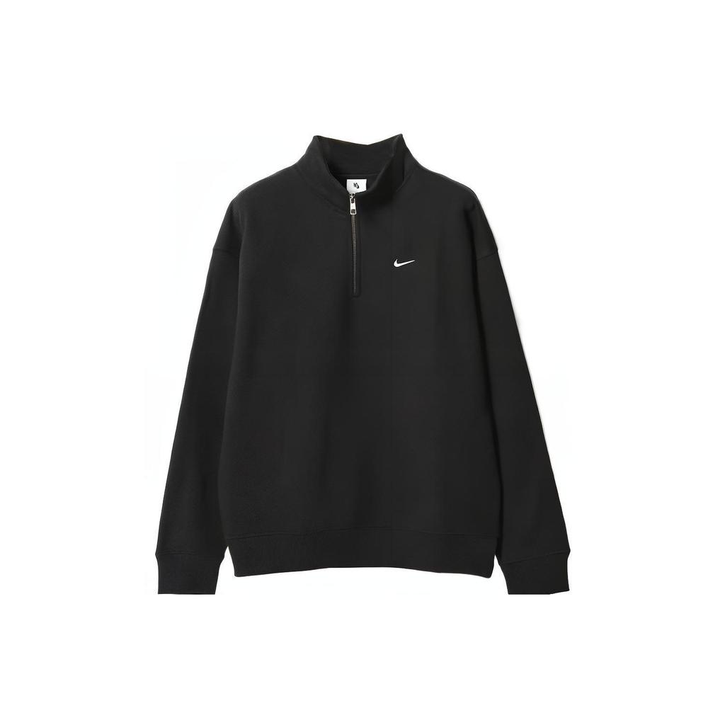 Nike Daily Vintage Sweatshirts Men's Black Stand Collar Moderate Regular DQ5210-010