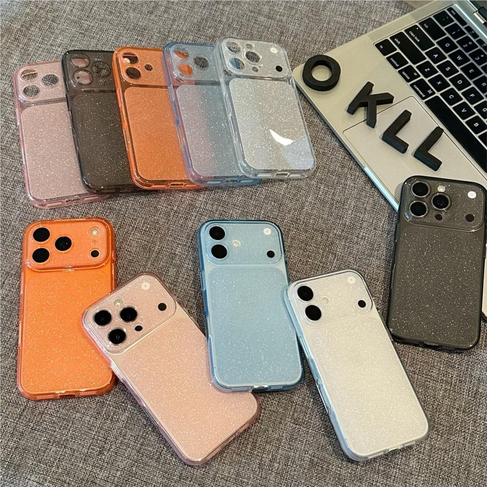 Bling Glitter Soft Silicone Rubber TPU Gel Phone Case for iPhone 17 16 15 14 Plus 13 Pro Max Shockproof Clear Thin Cover Capa
