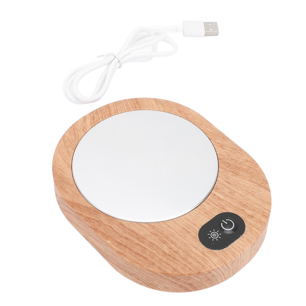 Electric Cup Warmer Fast Heating Non Slip USB Plug In 13W 5V 3A Tea Cup Mug Warmer for Glass Ceramic Stainless Steel