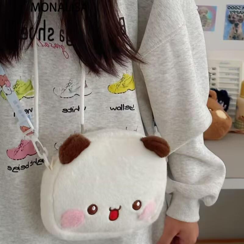 

Милая плюшевая сумка через плечо в виде медвежонка 2025 новая мягкая милая игрушечная сумка сумка для мелочи сумка через плечо белый