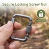 3pcs Durable Square Carabiner Portable Kettle Buckle Carabiner Accessories New Snap Clip Hook
