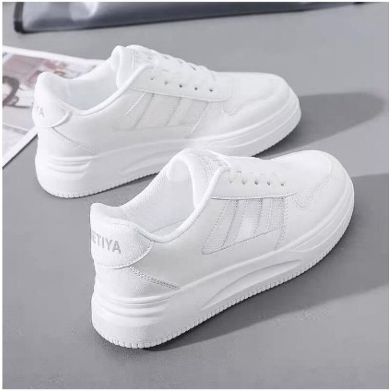 Spring new little white shoes women's breathable street shooting board shoes women's thick-soled muffin women's shoes